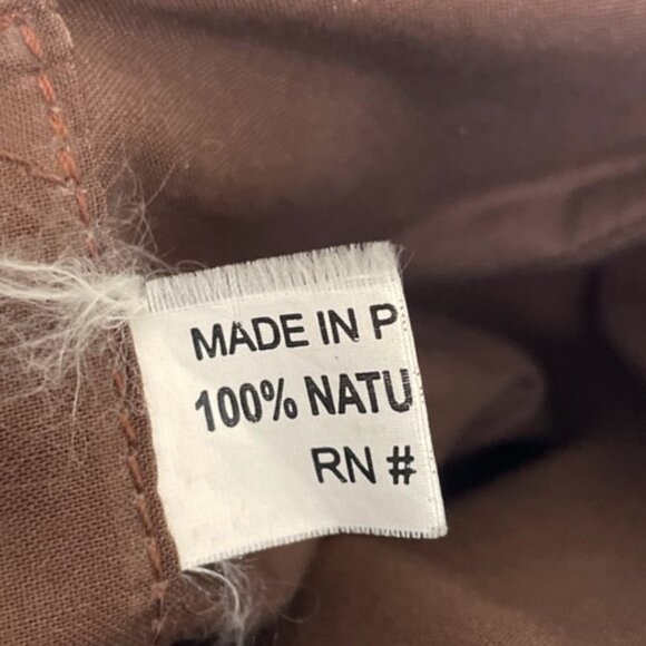 Straw & Fabric Bag Purse Embroidered Flowers Neutral Natural Boho Philippines - Picture 4 of 10